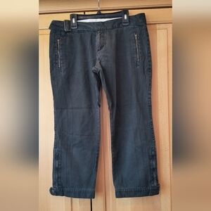 Free People Black Capri Pants